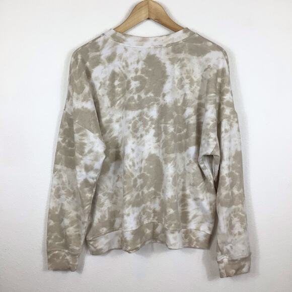 RAE DUNN - HAPPY Tie Dye Sweatshirt Size Large - Picture 2 of 4